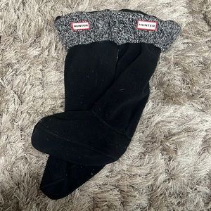 Black tall hunter socks